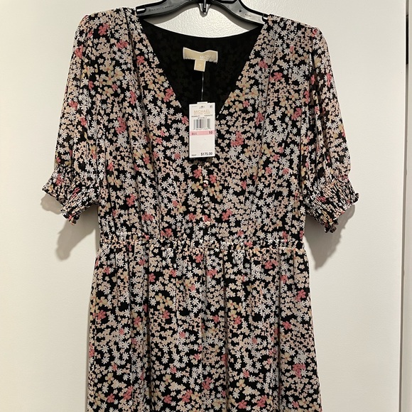 NWT Michael Kors Mod Garden Floral Print Mini Dress-Women Size 10 - Picture 2 of 4